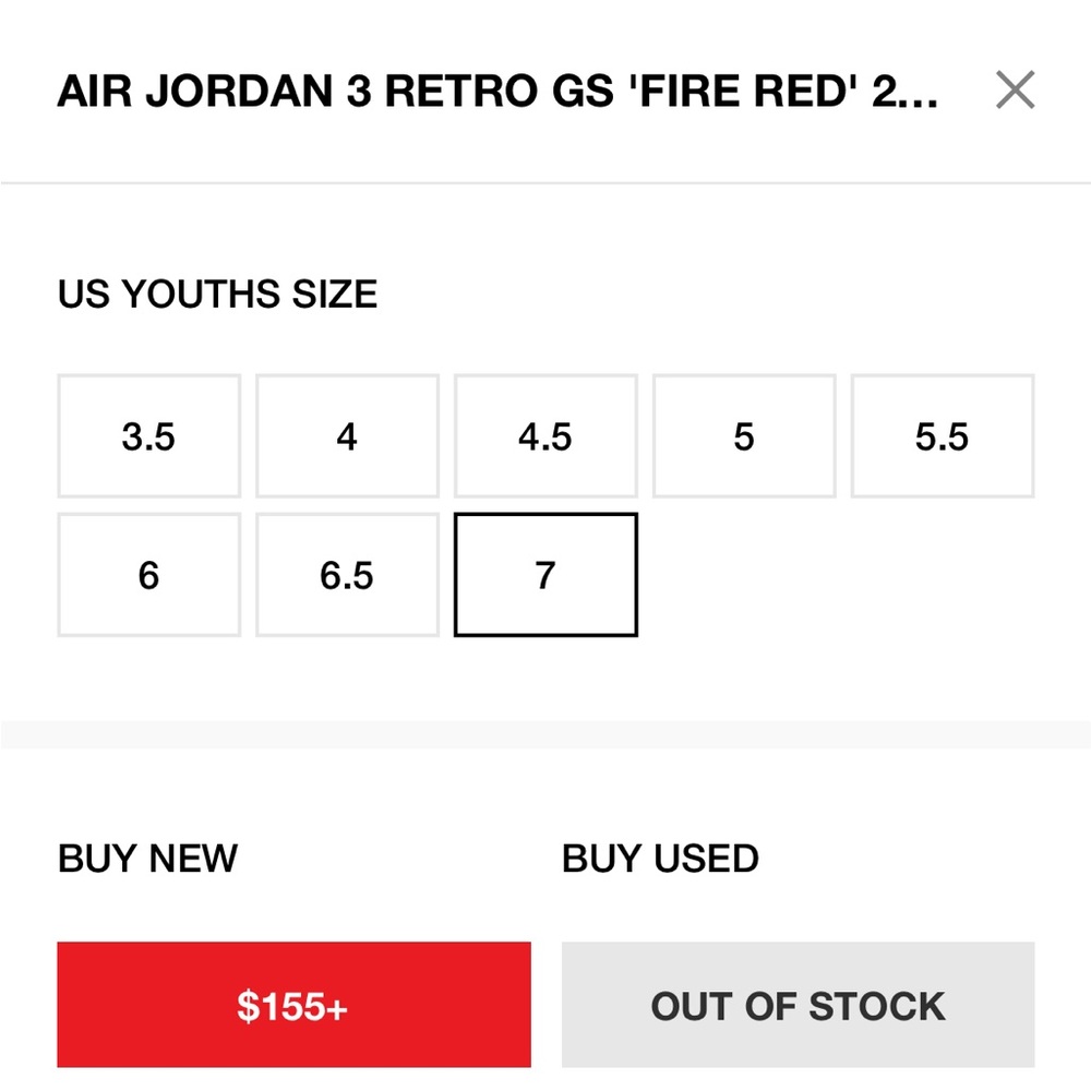 Fire red 3s